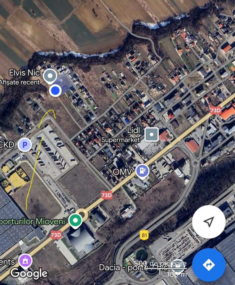 Vand teren Mioveni zona Ckd-uri