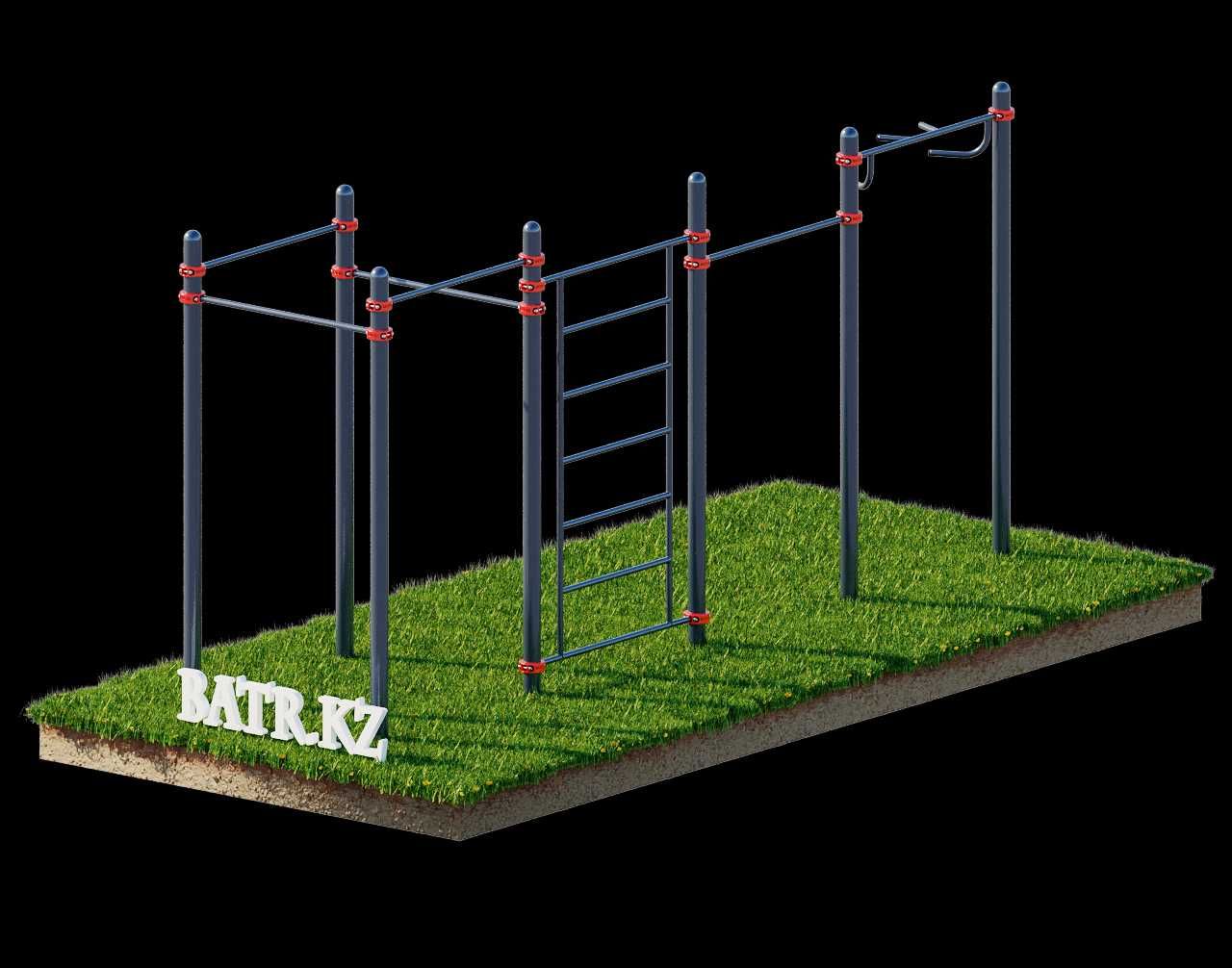 Воркаут BS-53 от завода BATR.KZ! Турник, Шведская стенка, Тренажеры!
