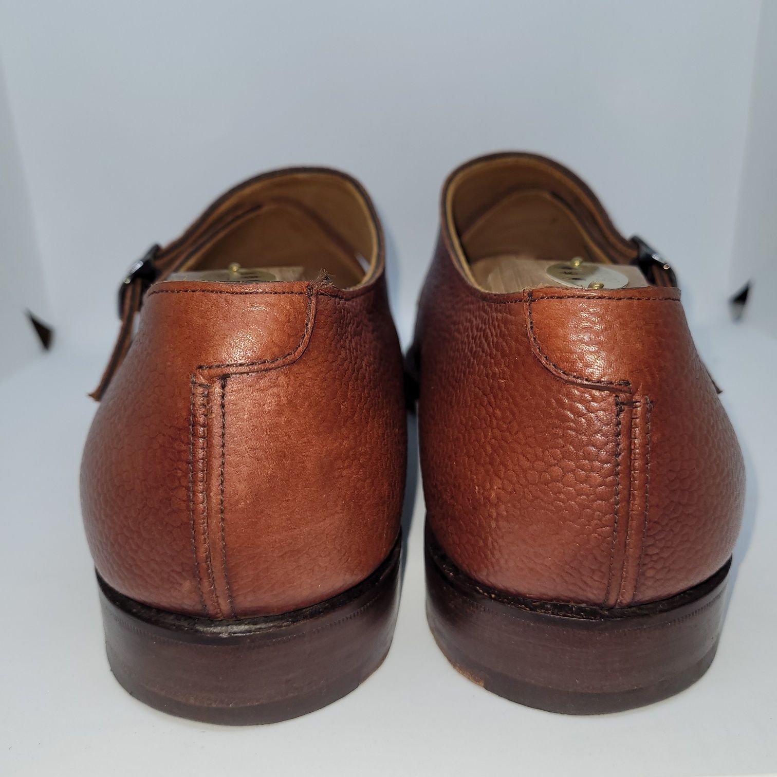 Joseph Cheaney Oxted Monk Shoe in Bronze Rub Off Grain, UK 10 F