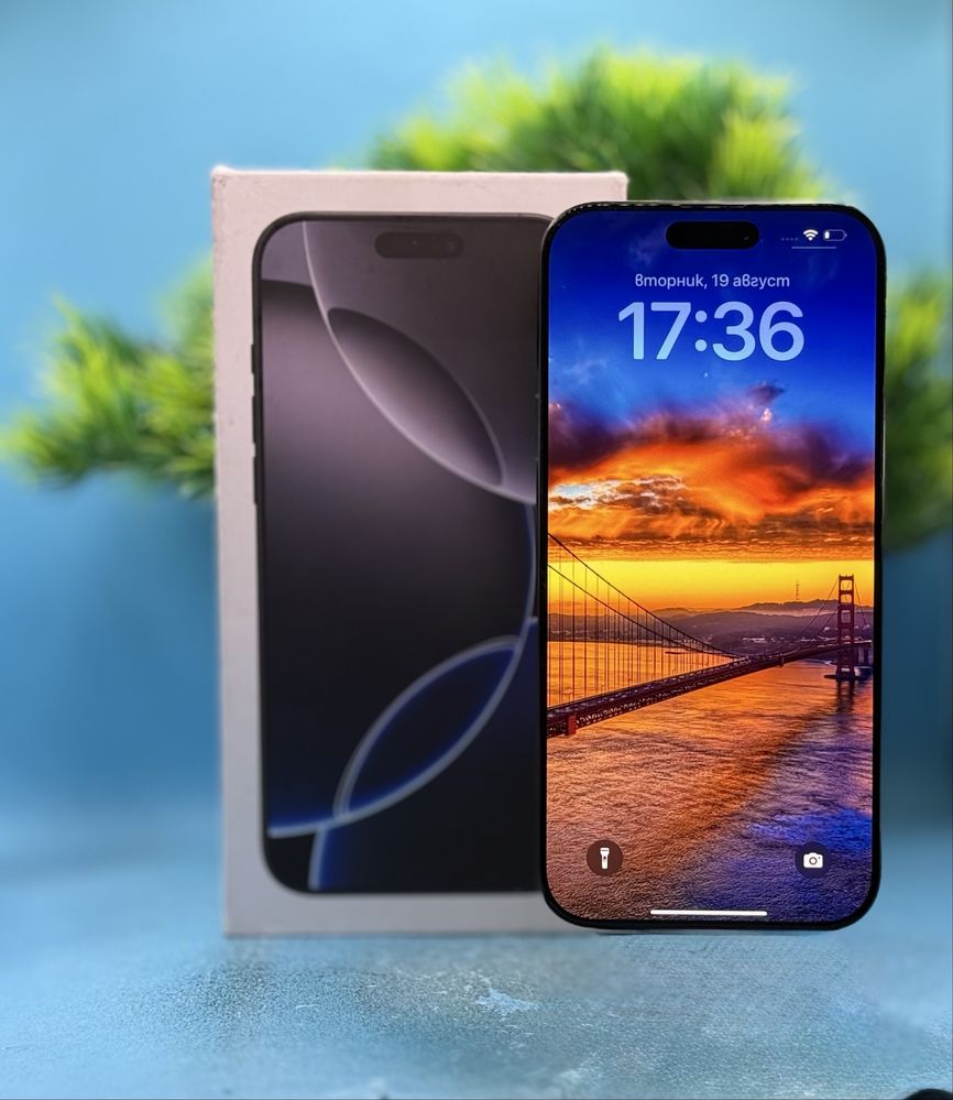 ГАРАНЦИОНЕН!!! Apple iPhone 16 Pro Max, 256GB, 5G, Black Titanium