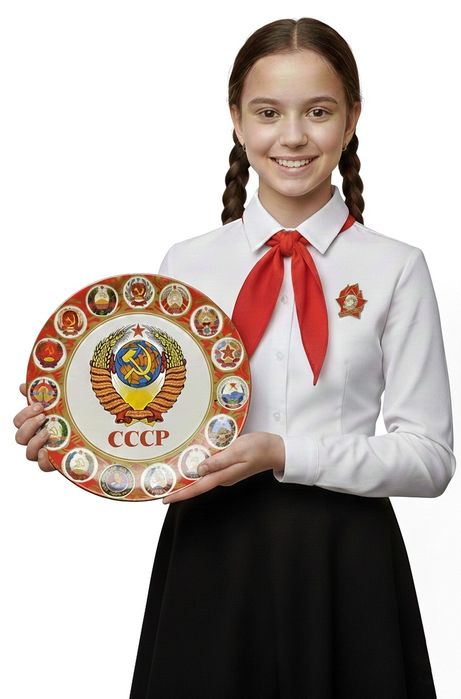 Дружба Народов СССР  - Сувенирная Декоративная Тарелка. 20 см.