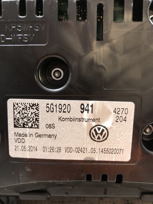 ceasuri bord uk  volkswagen golf 7 1.6 motorina 2015