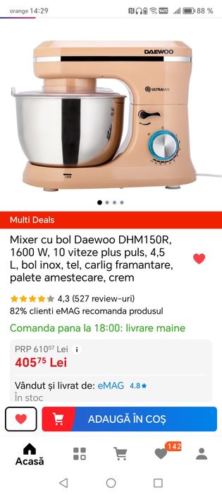 Mixer cu bol Daewoo