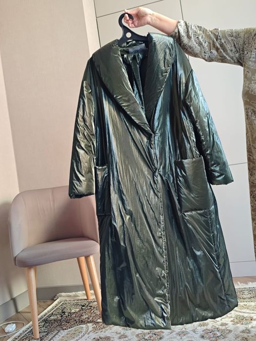 Зимний пуховик длинный