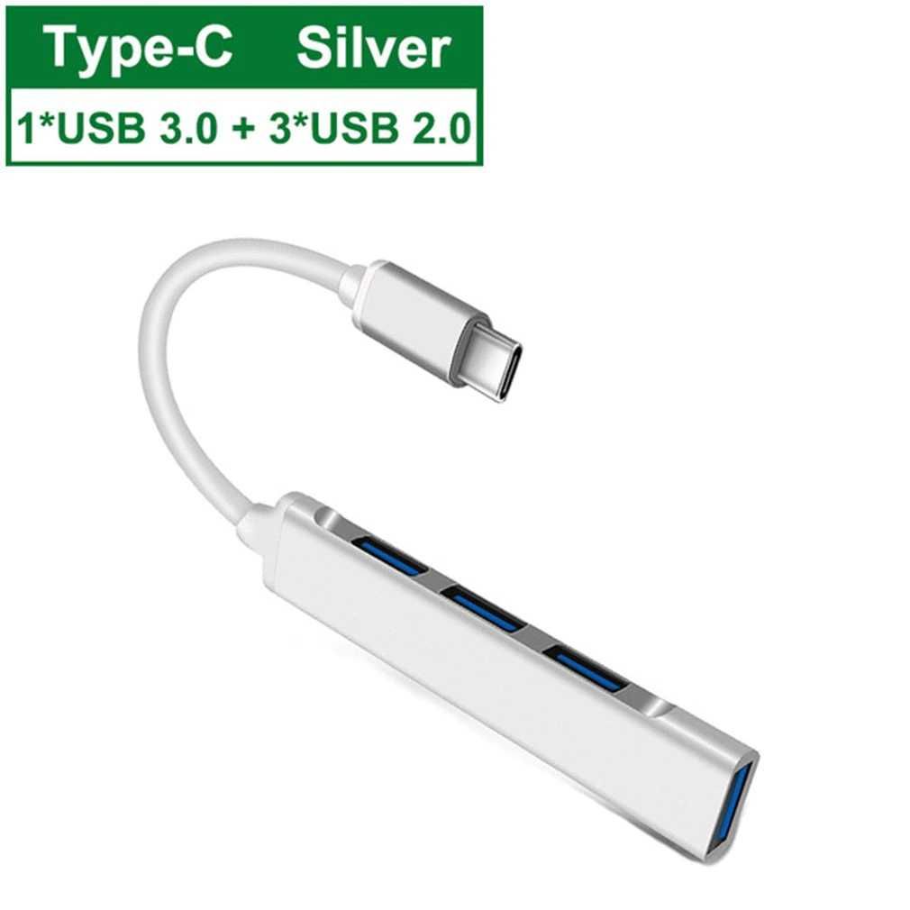 Type-C To USB 3.0 Хъб HUB за Lenovo Macbook HP смартфони и др.