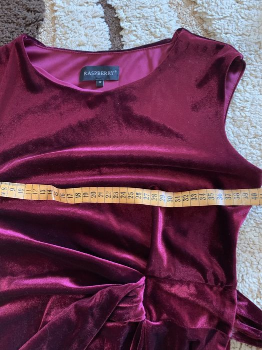 Rochie dama catifea bordo M/L