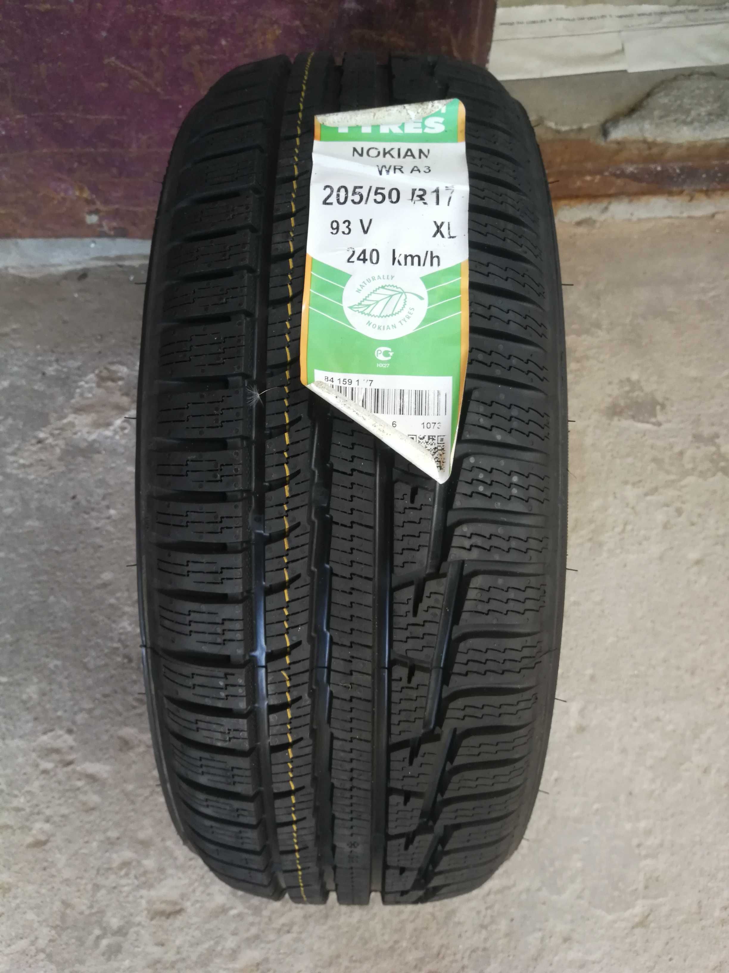 Нови зимни гуми R17 205/50 Nokian WR A3 All Weather Plus 93V M+S XL