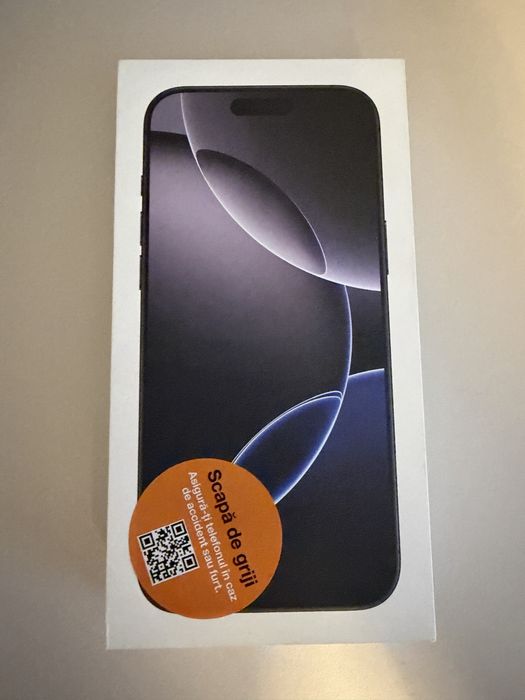 Iphone 16 pro max, negru,256 gb, sigilat!