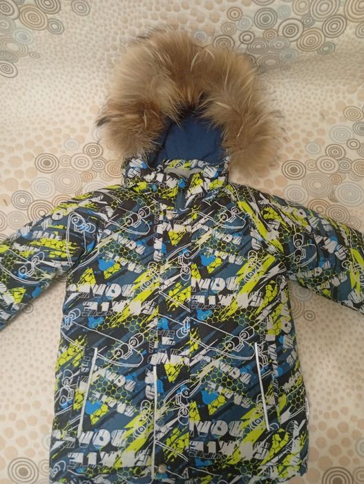 Детский зимний комбинезон раздельный р-р 116