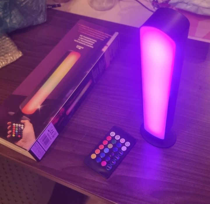 Промо! 2 броя настолни USB LED лампи с дистанционно управление