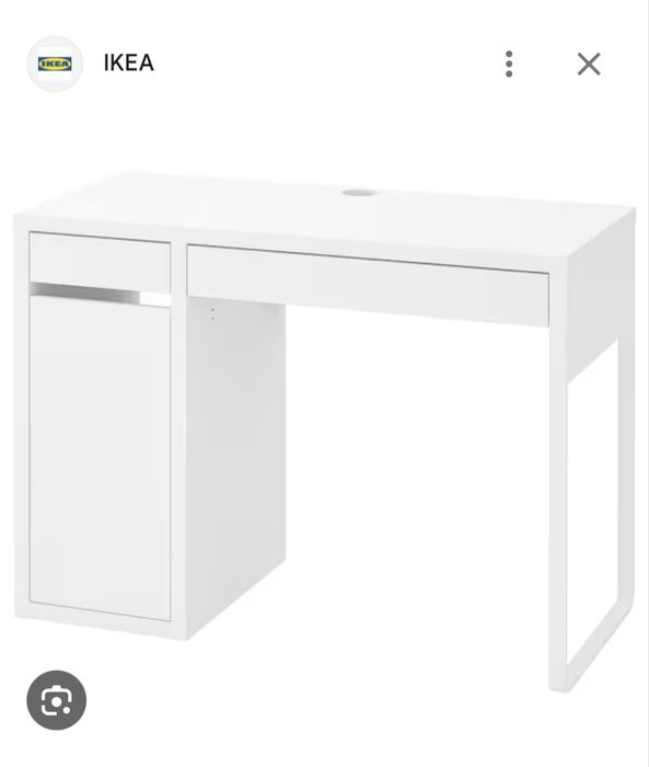 Birou alb stare bună IKEA