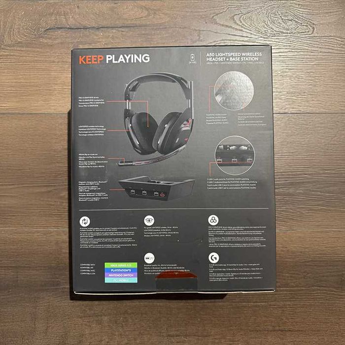 Casti Wireless Astro A50 Lightspeed statie de incarcare, Negru