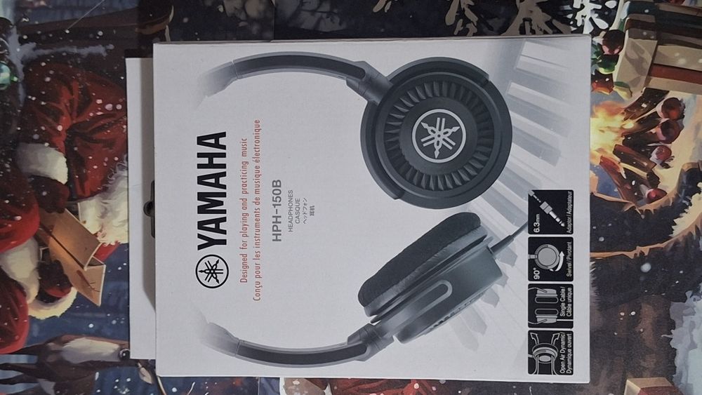 Casti Yamaha Hph-150B, negre, supraauriculare, design compact