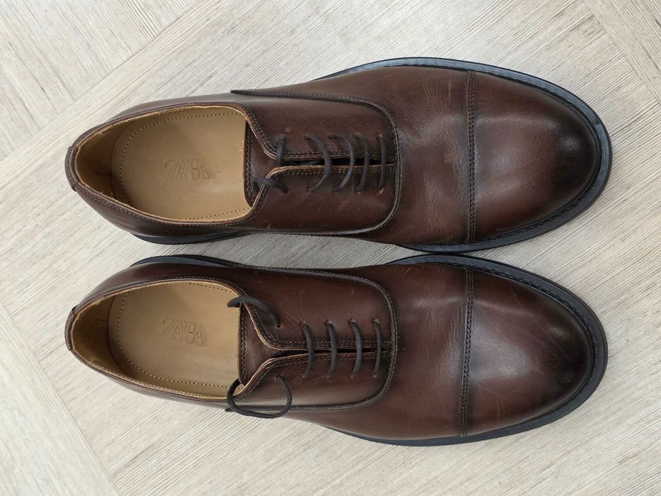 Pantofi maro, eleganți, bărbătești, ZARA 40