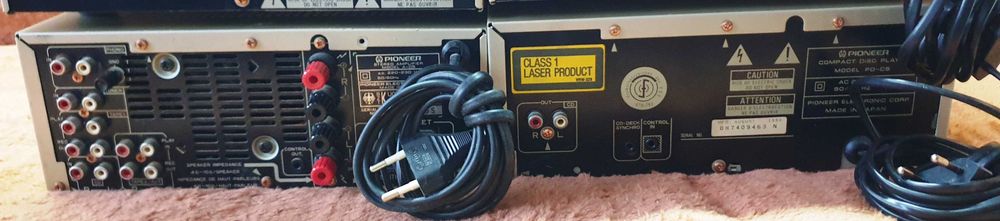 Pioneer A-C5 statie, PD-C5 CD player, F-C5RDS tuner, T-C5 Deck.