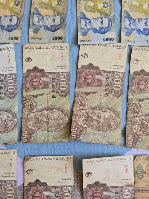 79 bancnote România, starea lor se vede poze