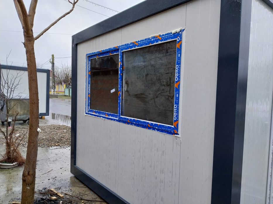 Vand container modular vitrina birou, si cu geam culisant