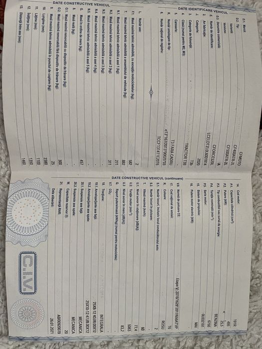 Atv Cfmoto , 4X4 , 520L, an 2021