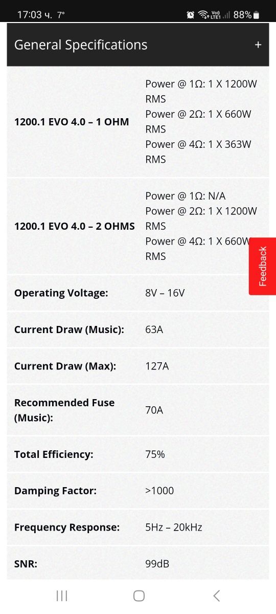 SounDigital 1200.1 evo 4