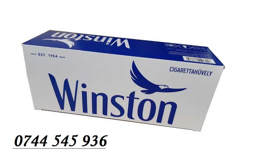 Tuburi pentru tigari Winston albastru, filtre cu carbon