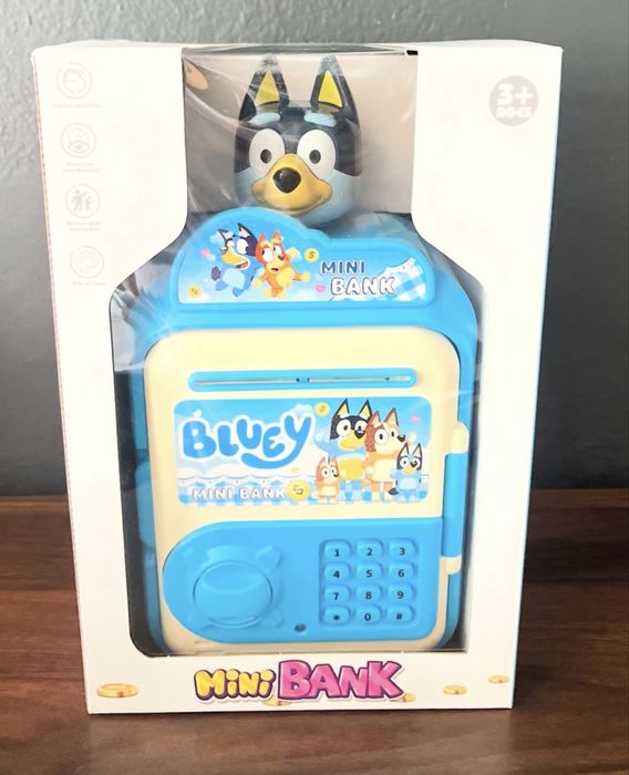 Детска касичка Блуи и Бинго сейф за банкноти и монети с 4-ри цифрен