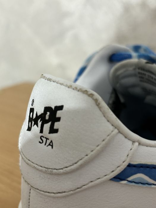 Bapesta uri white and blue