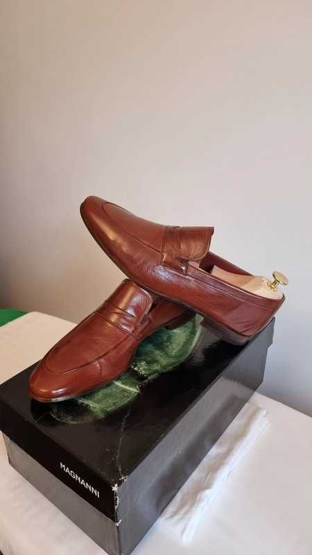Pantofi eleganti Berwick barbati, marime 40, material piele, maro