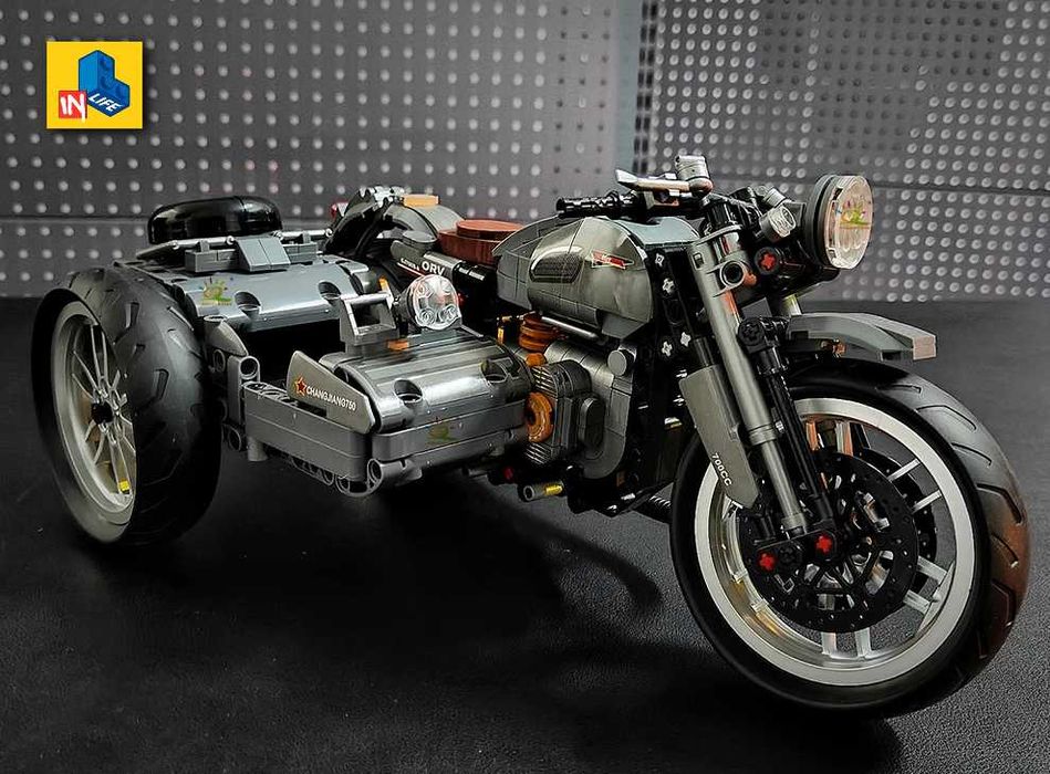 NOU compatibil lego technic MOTO CJ750 sasiu