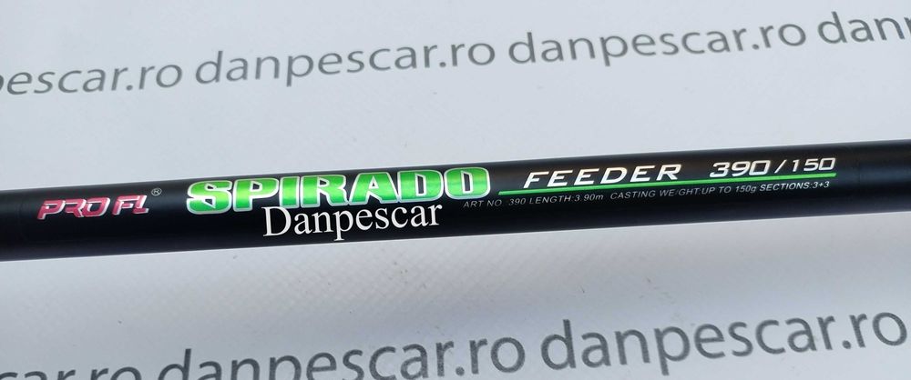 Lanseta PRO FL SPIRADO Feeder 3,90 metri Actiune:150gr
