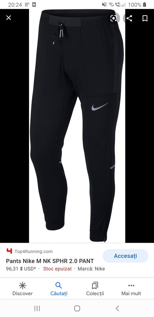 Pantaloni trening Nike running