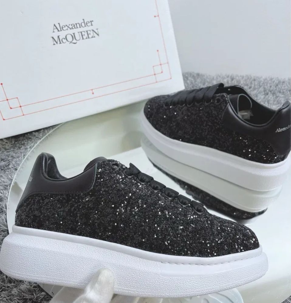 Adidasi Alexander Mcqueen cu sclipici Glitter