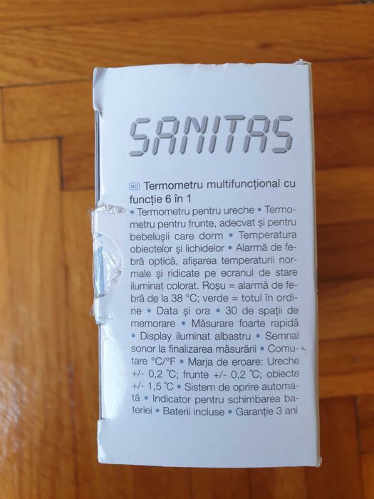 Termometru infrarosu digital 6in1, doua modele Sanitas sau Medisana