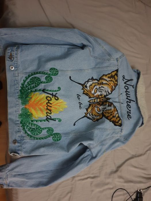 Geaca denim cu model