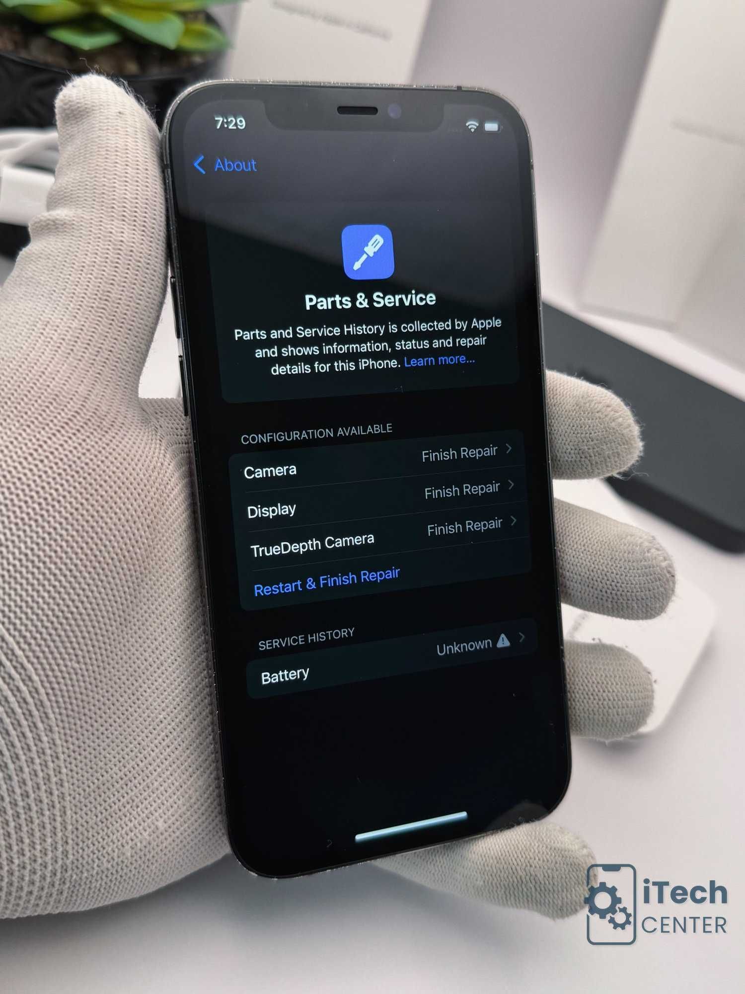 iPhone 12 Pro, 128GB, Space Gray, 100% батерия, ОТЛИЧЕН!