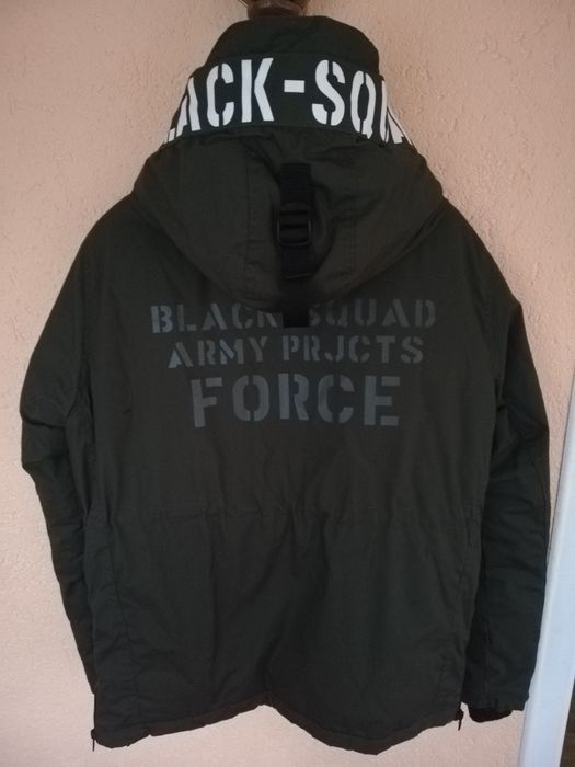 Geaca bărbați Black Squad S groasă