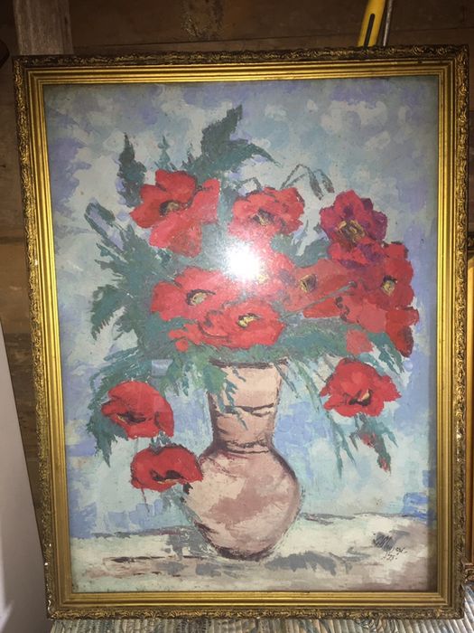 Vând tablou pictat pe pânza cu semnătura lucretia megyesi din ‘75