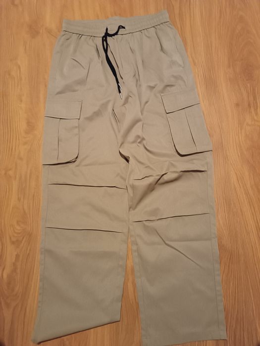 Pantaloni baggy cargo bej M