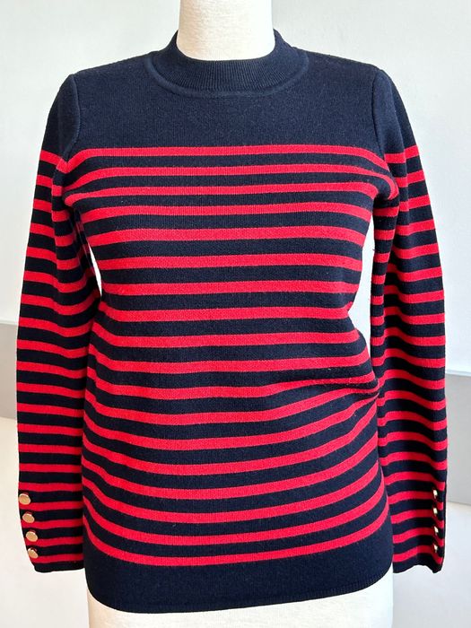 Sandro Paris плътен топъл вълнен пуловер