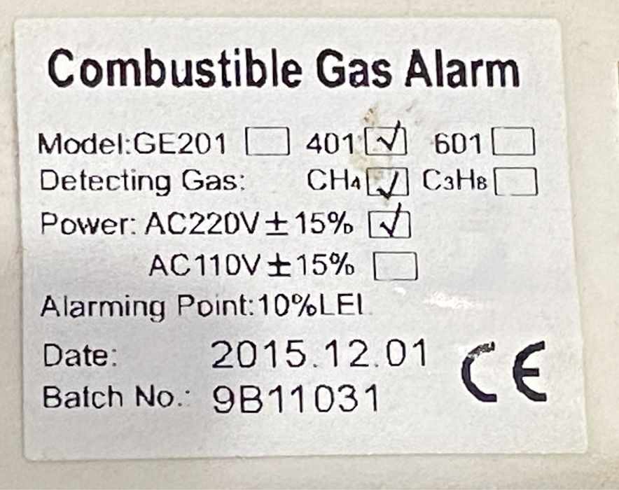 Senzor gaz si electrovana 1/2