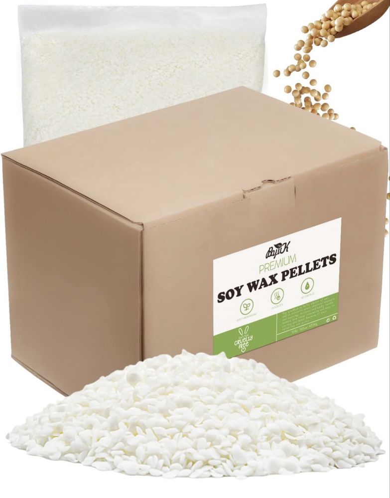 Ceară de soia naturală BOYUJK pentru lumânări – 100% pură 5 kg