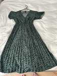 Rochie de vara verde cu buline SHEIN, XL