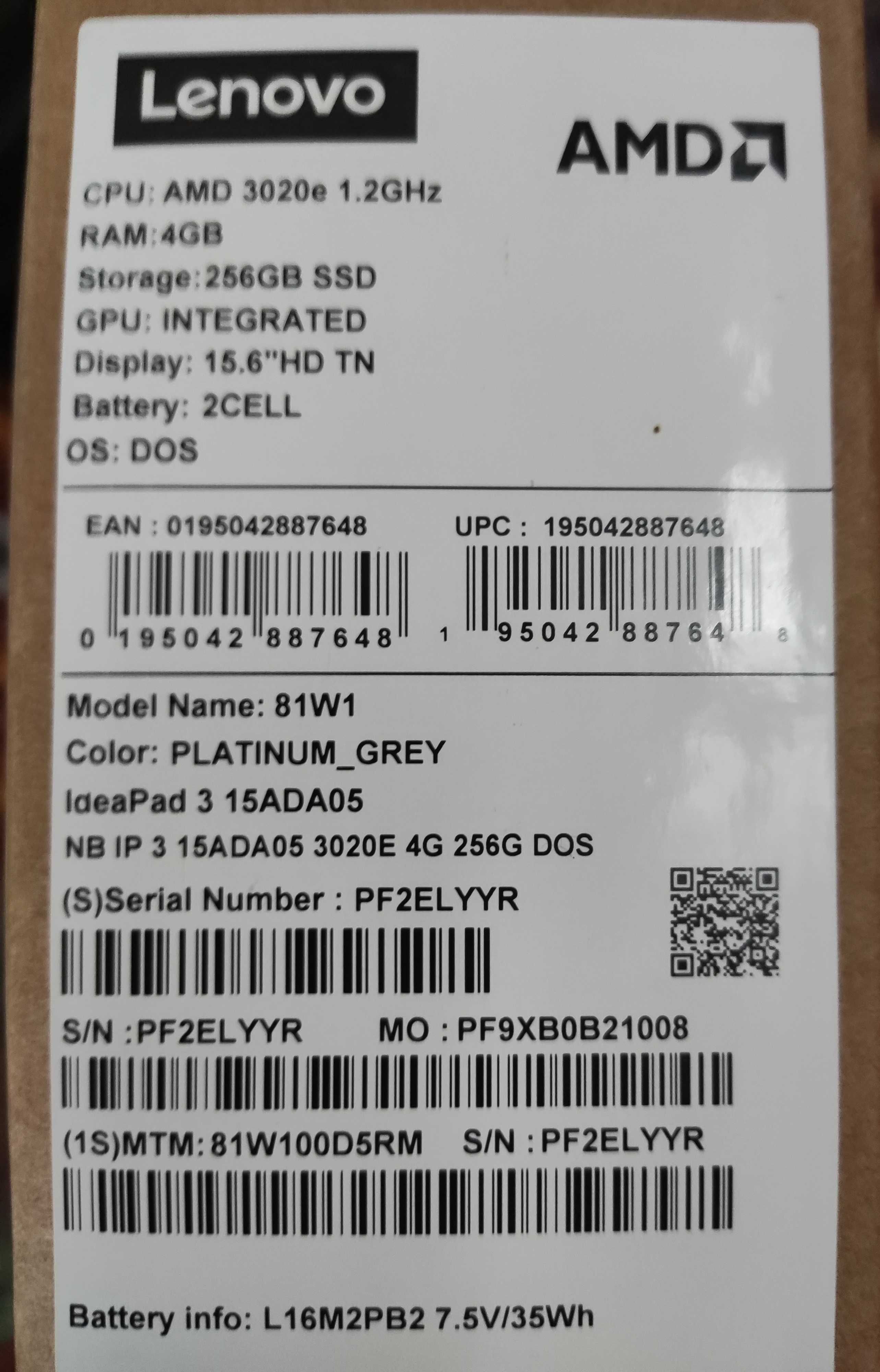 Lenovo IdeaPad 3