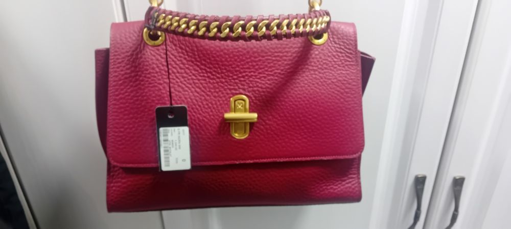 Geantă musette culoare bordo