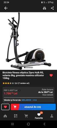 Bicicleta fitness eliptică