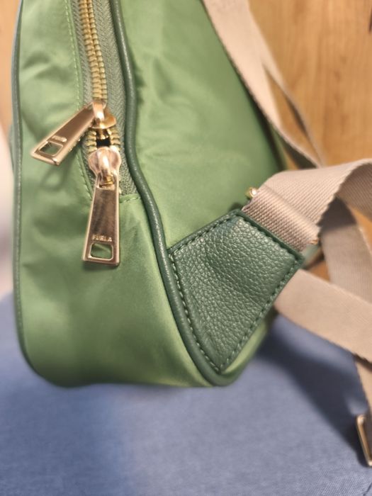 Раница Furla, цвят авокадо