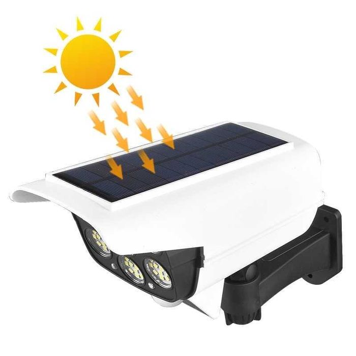 Camera Falsa Proiector, Camping cu Panou Solar, Senzor de Miscare