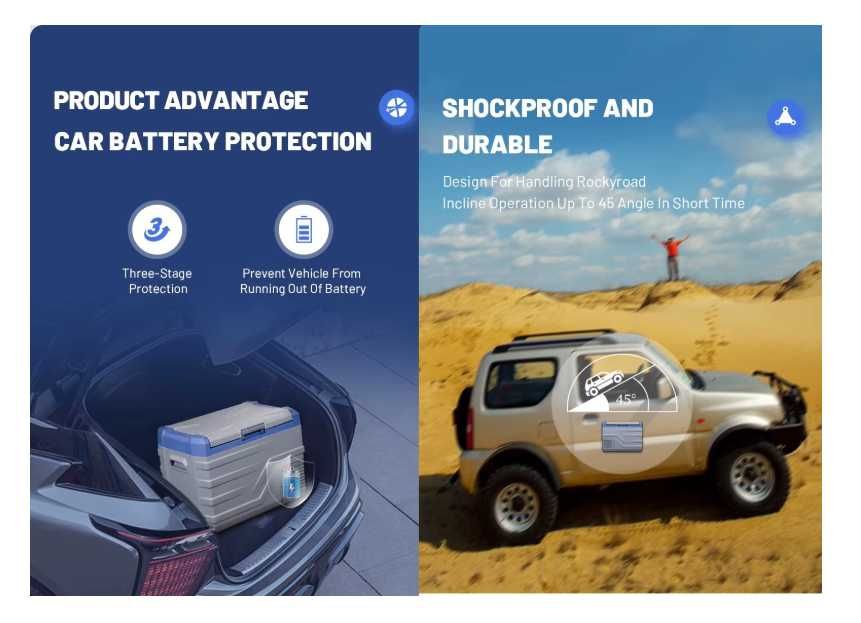 Преносим хладилник фризер хладилна кутия компресор 12V24V 100/220V 30л