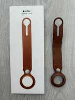 Husa din piele maro Apple AirTag Leather Loop – originala