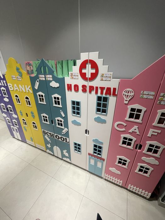 Шкафчики домики для деского сада