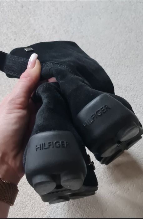 Ghete Tommy Hilfiger piele intoarsa 37